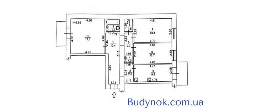 продаж 3-к квартира Київ, Печерський, 149000 $