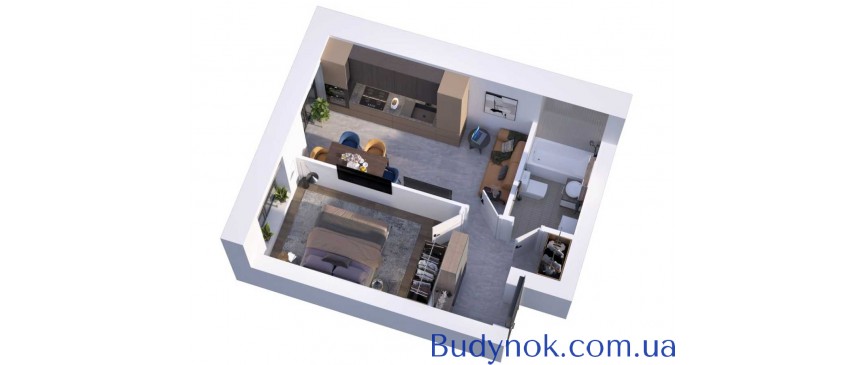 продаж 1-к квартира Києво-Святошинський, Гатне, 34650 $