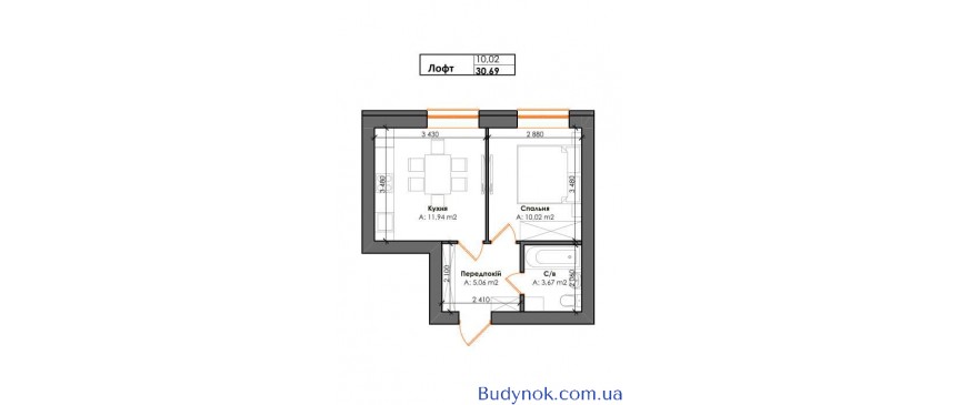 продаж 1-к квартира Києво-Святошинський, Гатне, 32550 $