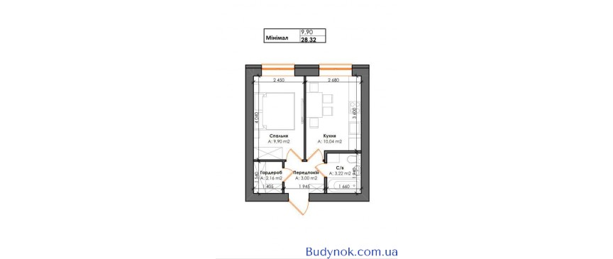 продаж 1-к квартира Києво-Святошинський, Гатне, 29400 $
