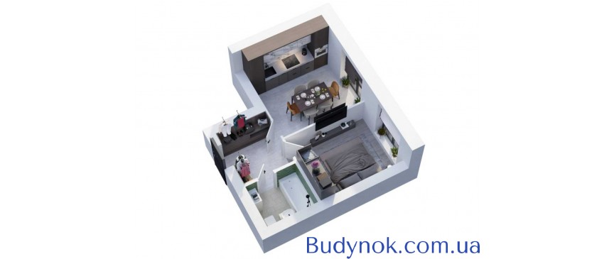 продаж 1-к квартира Києво-Святошинський, Гатне, 32550 $