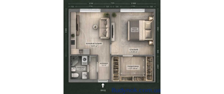 продаж 1-к квартира Києво-Святошинський, Святопетрівське, 39900 $