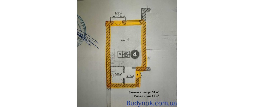 продаж 1-к квартира Києво-Святошинський, Ірпінь, 55000 $