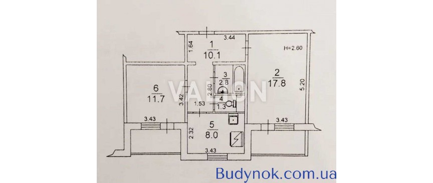 продаж 2-к квартира Київ, Дарницький, 60000 $