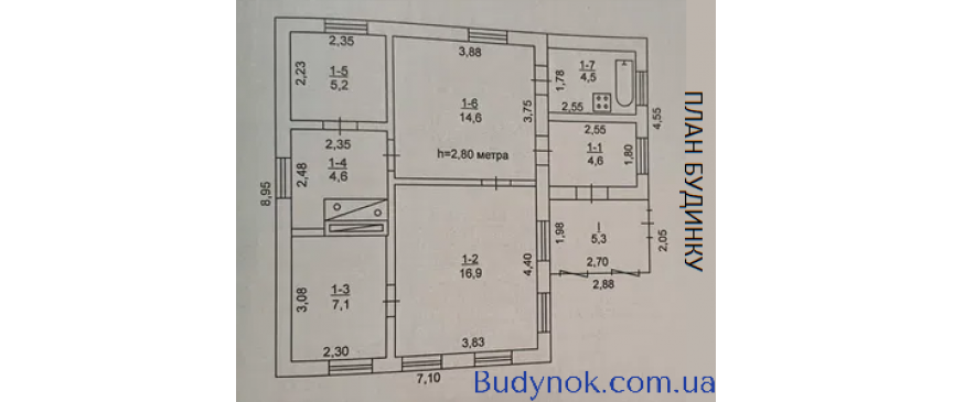 Продаж будинку в центрі Лозуватки 63 м²: 16 соток та 150 м до річки!