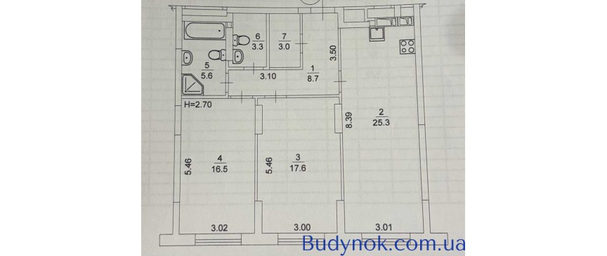 продаж 2-к квартира Київ, Дніпровський, 110000 $