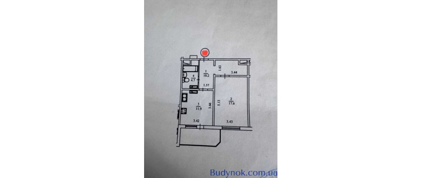 продаж 1-к квартира Київ, Дніпровський, 43500 $