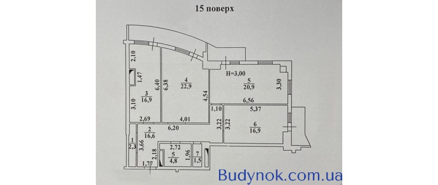 Продам 3-х комнатную квартиру 107м2 в ЖК"Одиссей"