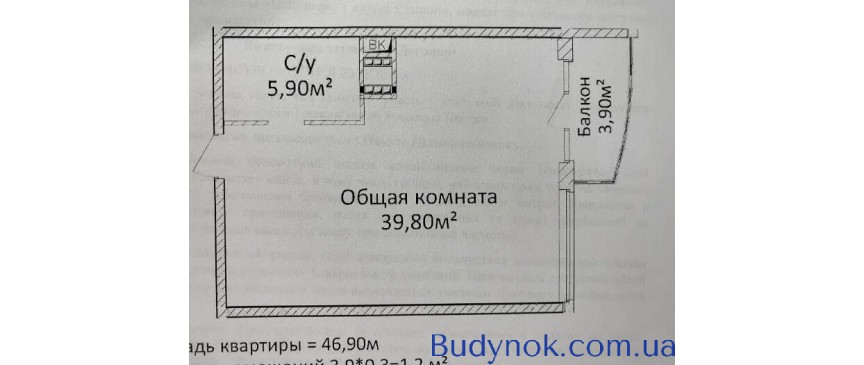 Продам 1-к квартиру 47 м2 в Приморском р-не ЖК «4 сезона»