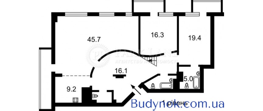 Продам пентхаус(246м2)в новом доме на Львовской площади 
