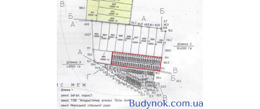  Продаж ділянок в с. Мироцьке (від 20 соток до 3 га.)