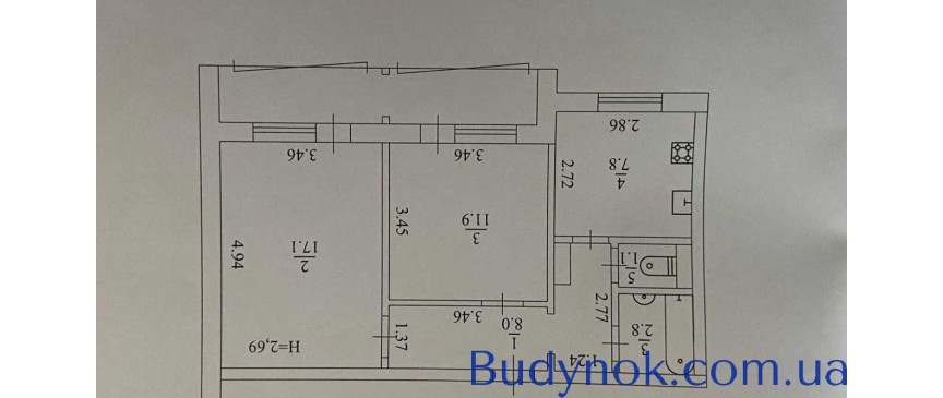 продаж 2-к квартира Київ, Дніпровський, 58800 $