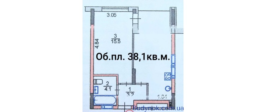 продаж 1-к квартира Київ, Оболонський, 30900 $