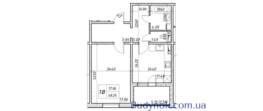 продаж 1-к квартира Київ, Оболонський, 59500 $