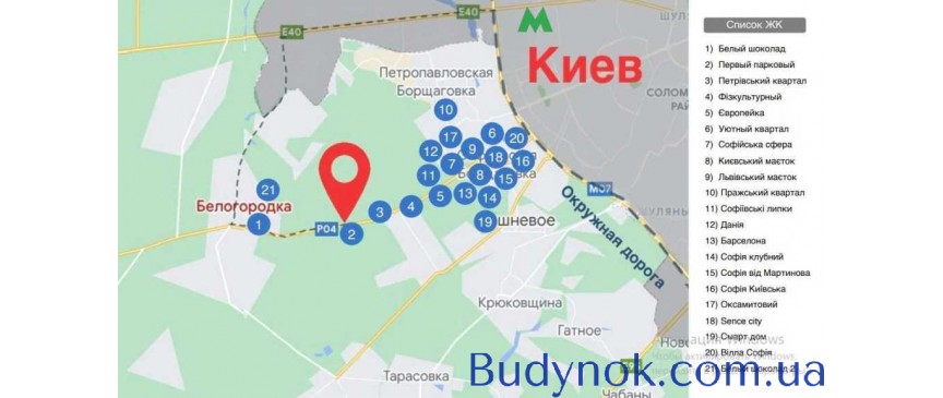 продаж ділянка під житлову забудову Києво-Святошинський, Білогородка, 16500 $