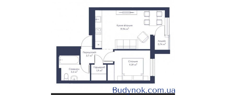продаж 1-к квартира Київ, Дарницький, 52000 $