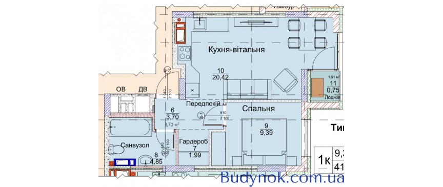 продаж 1-к квартира Київ, Дарницький, 59000 $