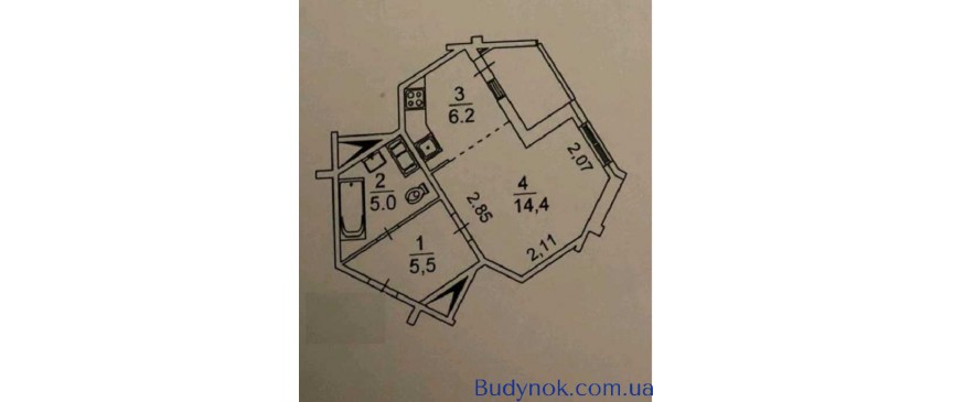 продаж 1-к квартира Київ, Дарницький, 65000 $