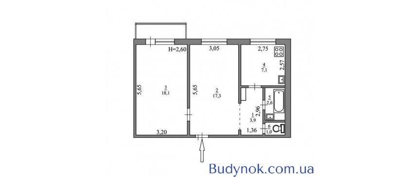 продаж 2-к квартира Київ, Дніпровський, 65500 $