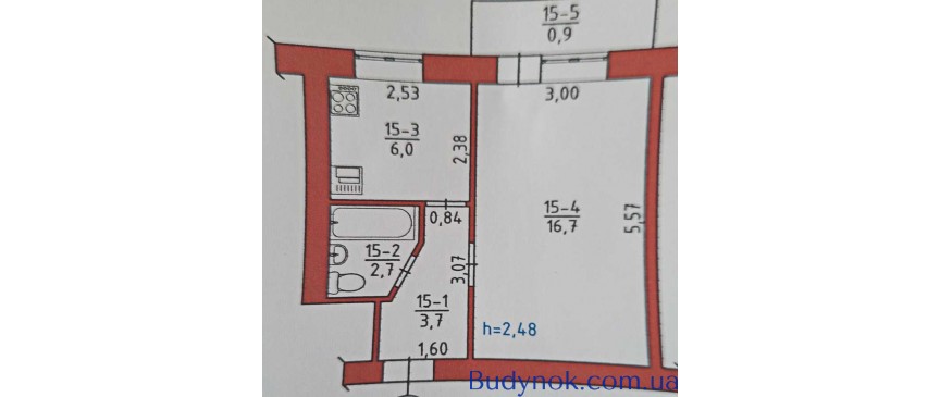 продаж 1-к квартира Луцьк, 29900 $