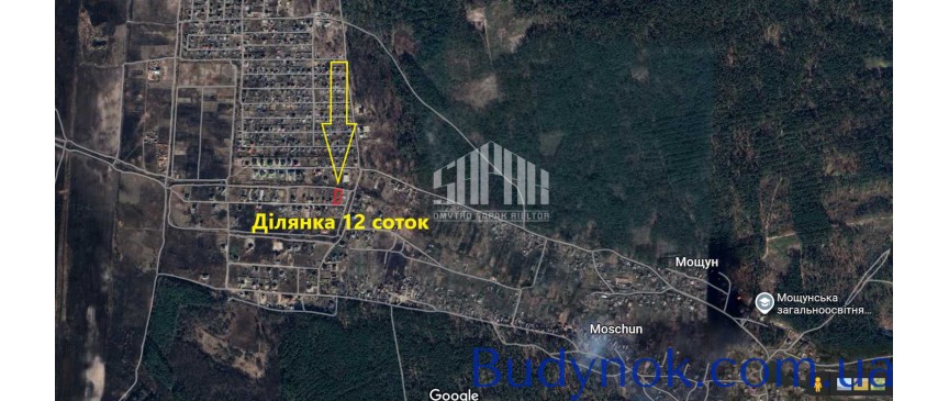продаж ділянка під житлову забудову Києво-Святошинський, Мощун, 22900 $
