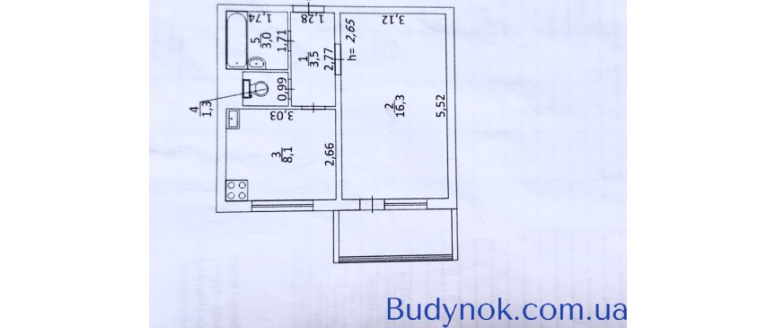 продаж 1-к квартира Київ, Голосіївський, 50000 $