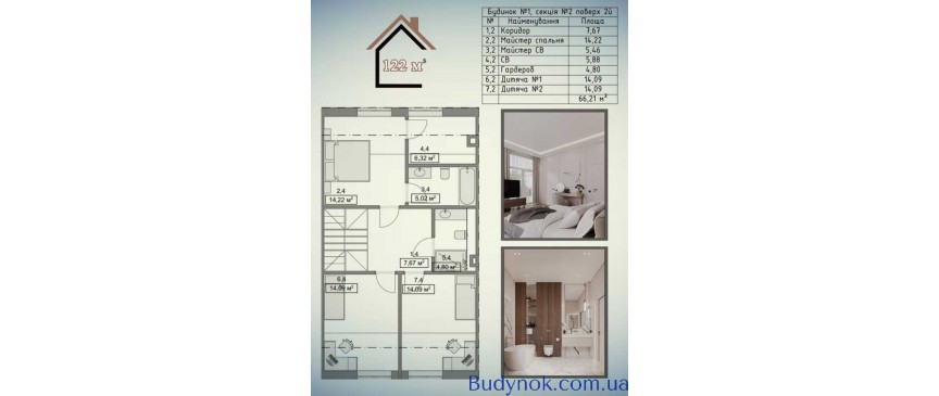 продаж 4-к таунхаус Києво-Святошинський, Ходосівка, 128100 $