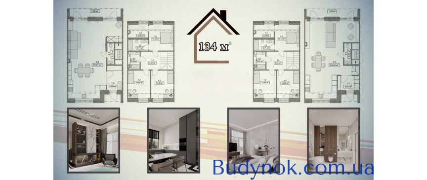 продаж 4-к таунхаус Києво-Святошинський, Ходосівка, 140700 $