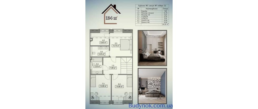 продаж 4-к таунхаус Києво-Святошинський, Ходосівка, 140700 $