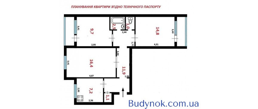 продаж 3-к квартира Київ, Оболонський, 80000 $