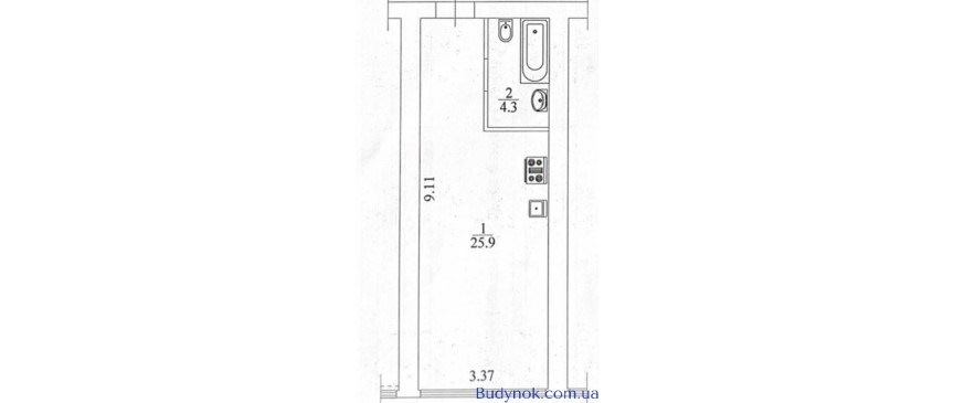 продаж 1-к квартира Києво-Святошинський, Мила, 25999 $