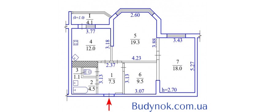 продаж 3-к квартира Київ, Святошинський, 80000 $