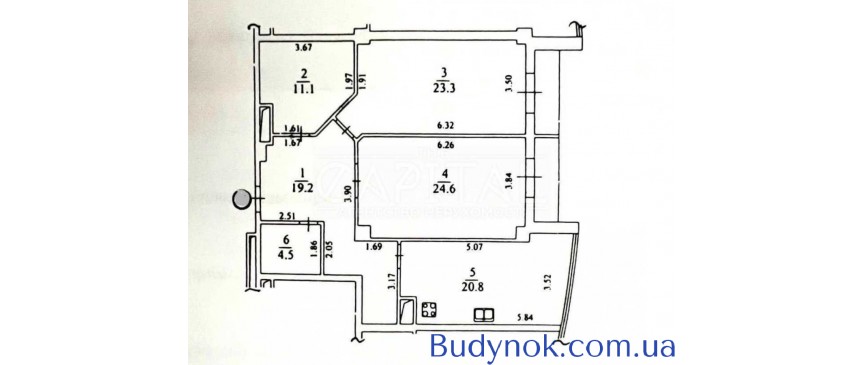 довгострокова оренда 2-к квартира Київ, Печерський, 1200 $/міс.