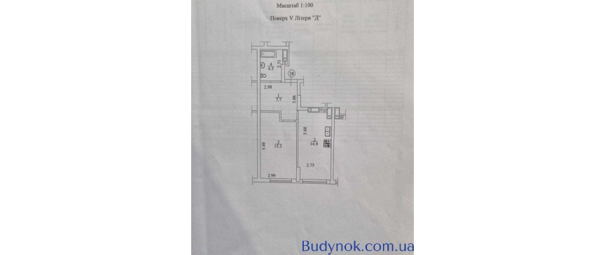 продаж 1-к квартира Києво-Святошинський, Ірпінь, 64500 $
