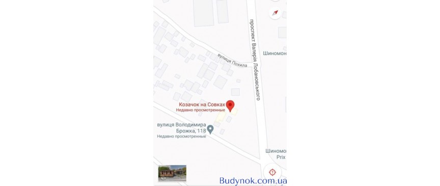 Терміново, ресторан на Совках, фасад вул. Брожка та пр. Лобановського