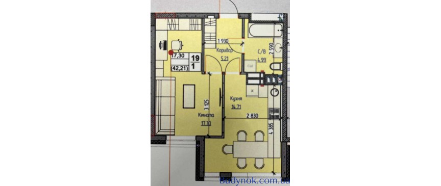 продаж 1-к квартира Обухівський, Українка, 54873 $
