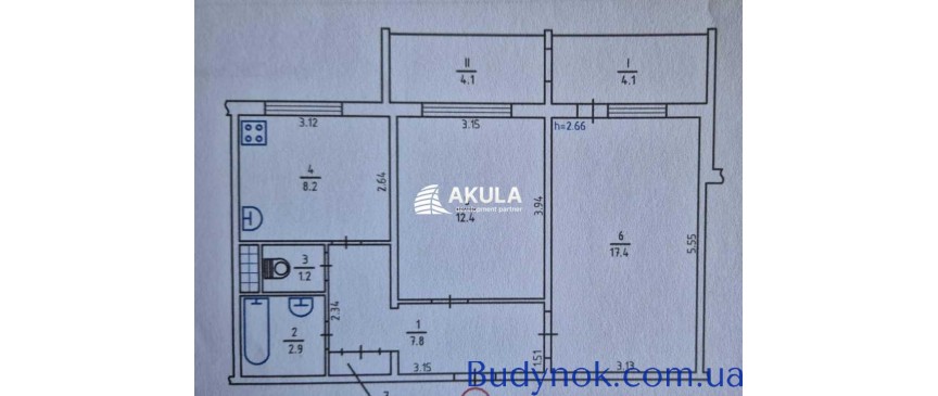 продаж 2-к квартира Київ, Святошинський, 65000 $