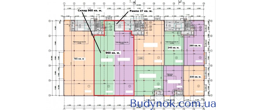 О Р Е Н Д А : Склад  з рампою 997 кв. м. Індустріальний парк КИТ