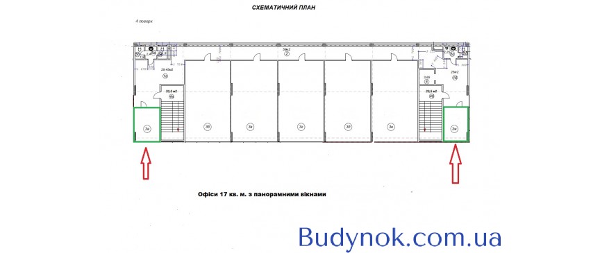 Офісне приміщення 17 кв. м. видове у сучасному офісно-складському комплексі 